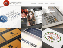 Tablet Screenshot of coreylittle.com